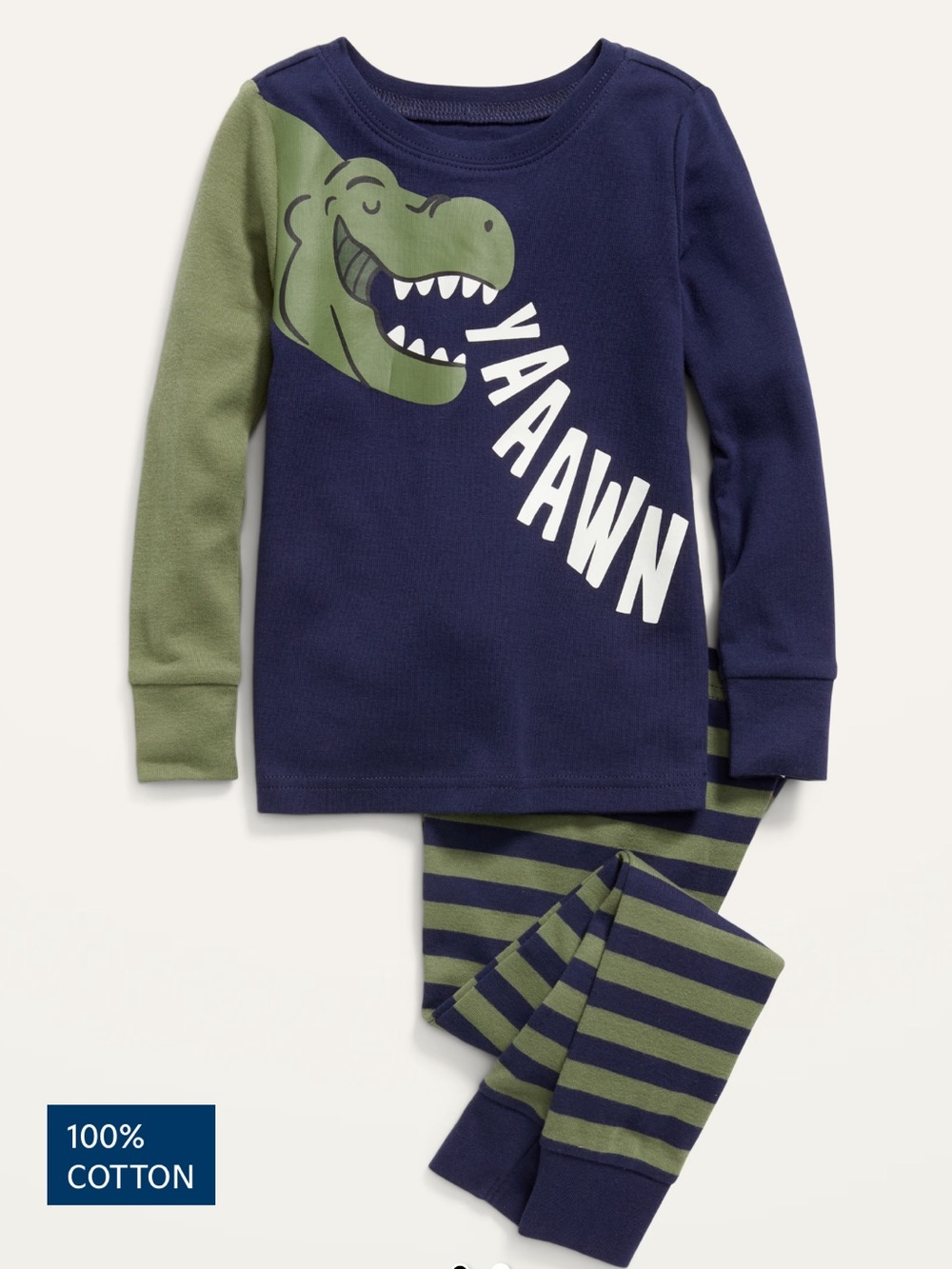 Old Navy Toddler Dinosaur Pajama Set - 'YAAAWN'